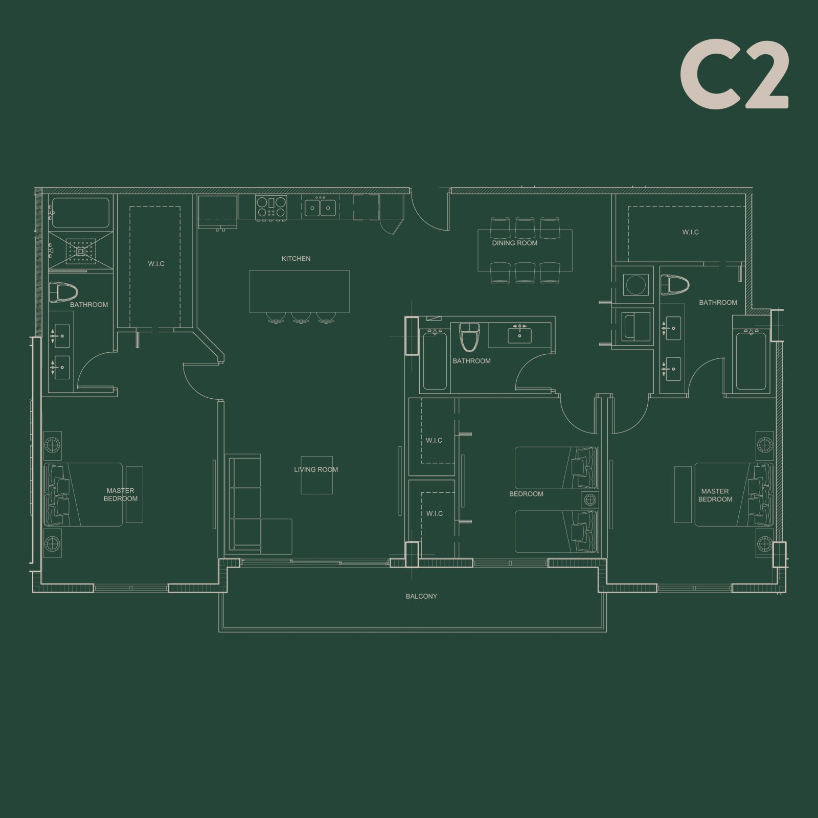 C2 Floor Plan Diagram