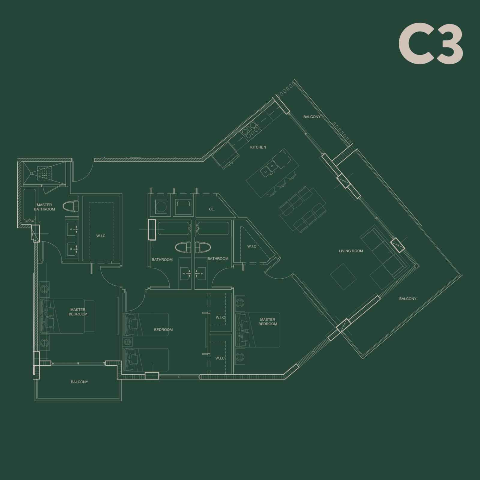 C3 Floor Plan Diagram